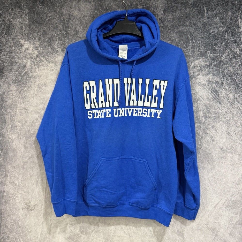 Grand Valley State University Hoodie Men's Medium Blue GVSU New Agenda Pullov